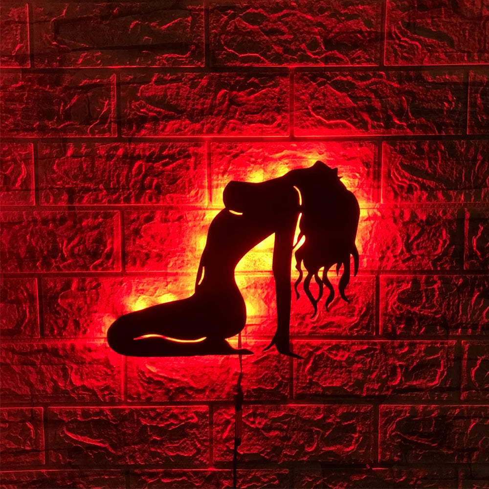 Modern Creative LED Multi-Color 3D Wall Lamp Interior Decoration Background USB Remote Control Night Light Cable 2M