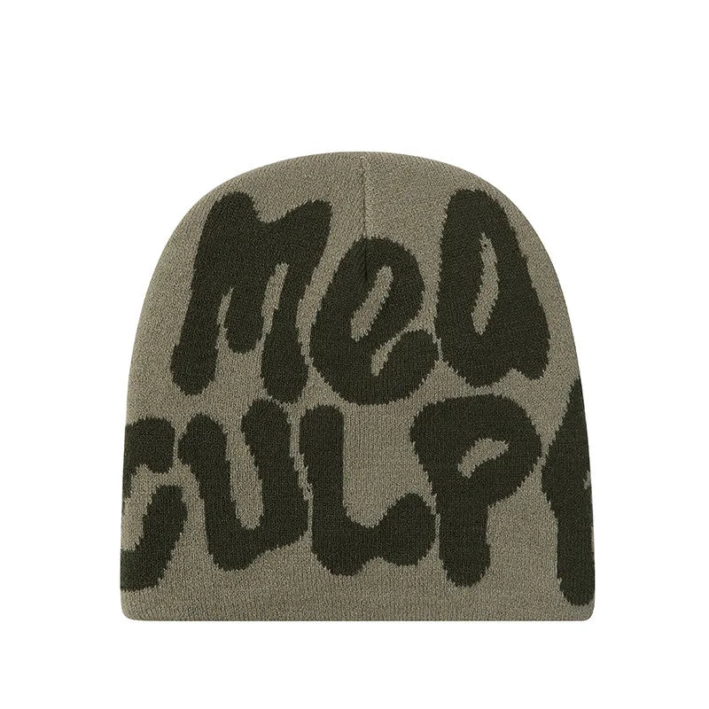 Hip-Hop Knitted Hat Kpop Beanies Hat Street Pullover Hat for Men Women Winter Outdoor Riding Sports Hat Elastic Skullies Hat