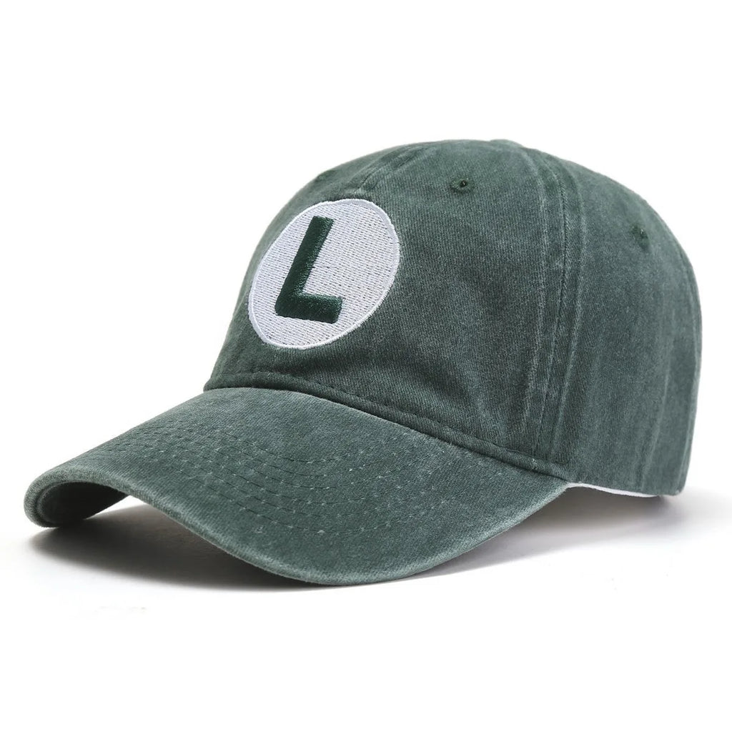 New Unisex Washed Cotton Cap Letter Embroidery Baseball Cap Men Women Adjustable Casual Outdoor Streetwear Sports Hat