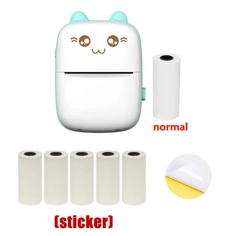 C9 Mini Thermal Printer with Adhesive Label Sheets Wireless Bluetooth Connectivity Portable Label Maker with Sticker Rolls