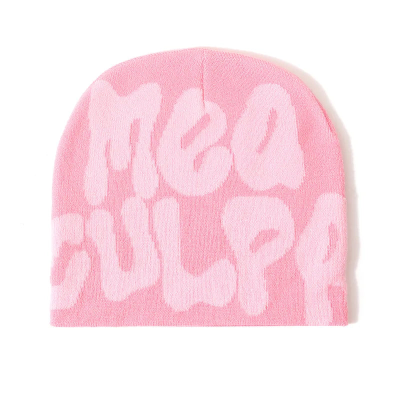 Hip-Hop Knitted Hat Kpop Beanies Hat Street Pullover Hat for Men Women Winter Outdoor Riding Sports Hat Elastic Skullies Hat