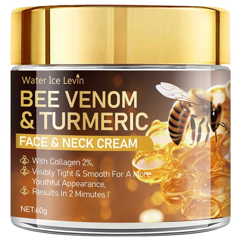 Bee Venom Instant Facial Lifting Cream Full Size - Firming & Smoothing Hyaluronic Acid Alcohol-Free Facial Primer for Loose Skin