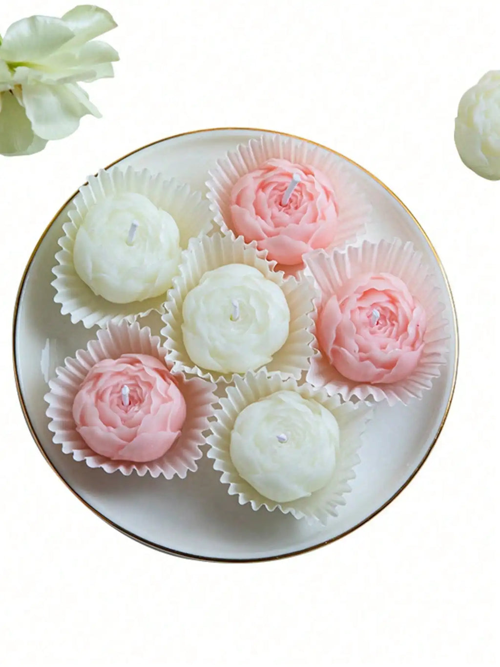 4pcs/Set Hand Made Rose Fragrance, Scented Candles, Hand Made Bouquet Candles,Home Decoration, Suitable For Valentine's Day Gift