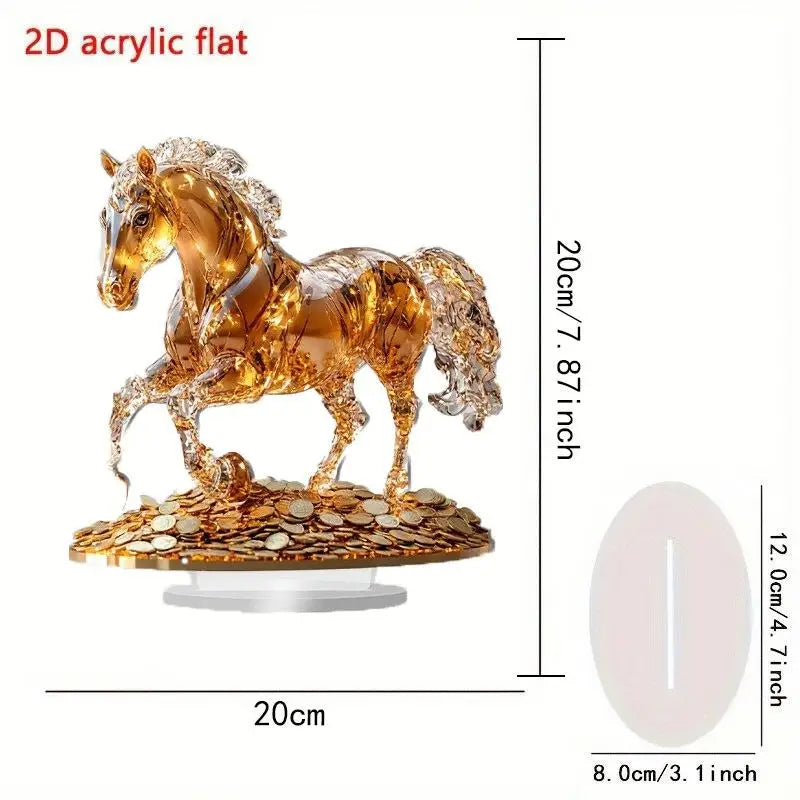 2D Flat Acrylic Stand DIY Kit for Desktop Decoration Home Office Cafe Studio Ornament Resin Figurine Miniature Gift for Ages 14+