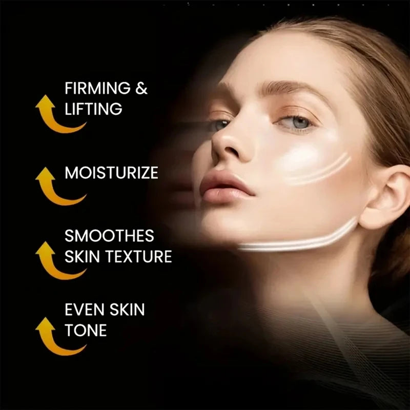 Bee Venom Instant Facial Lifting Cream Full Size - Firming & Smoothing Hyaluronic Acid Alcohol-Free Facial Primer for Loose Skin