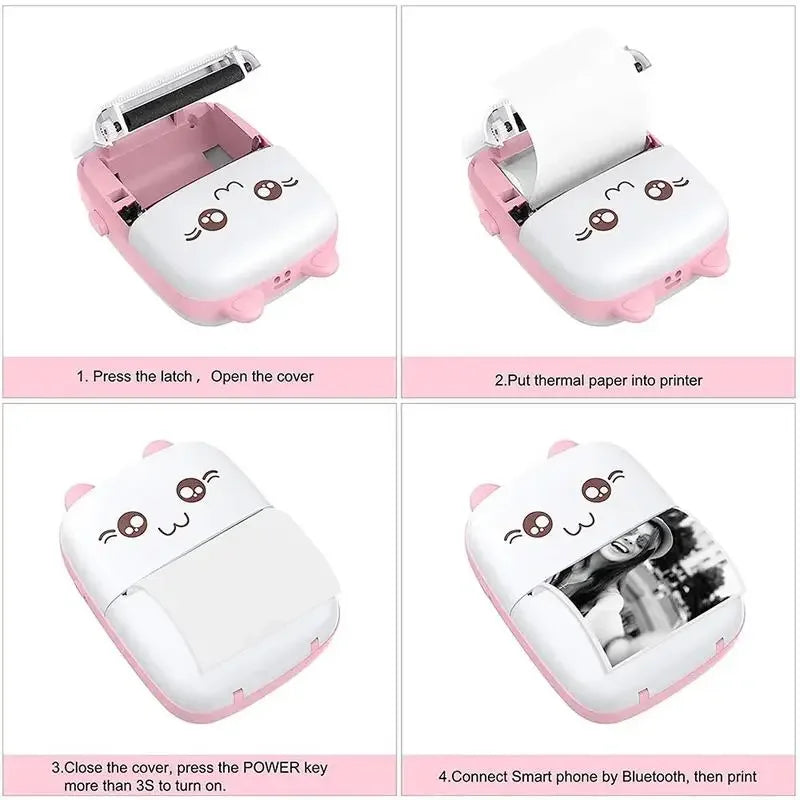 C9 Mini Thermal Printer with Adhesive Label Sheets Wireless Bluetooth Connectivity Portable Label Maker with Sticker Rolls