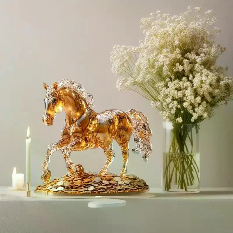 2D Flat Acrylic Stand DIY Kit for Desktop Decoration Home Office Cafe Studio Ornament Resin Figurine Miniature Gift for Ages 14+