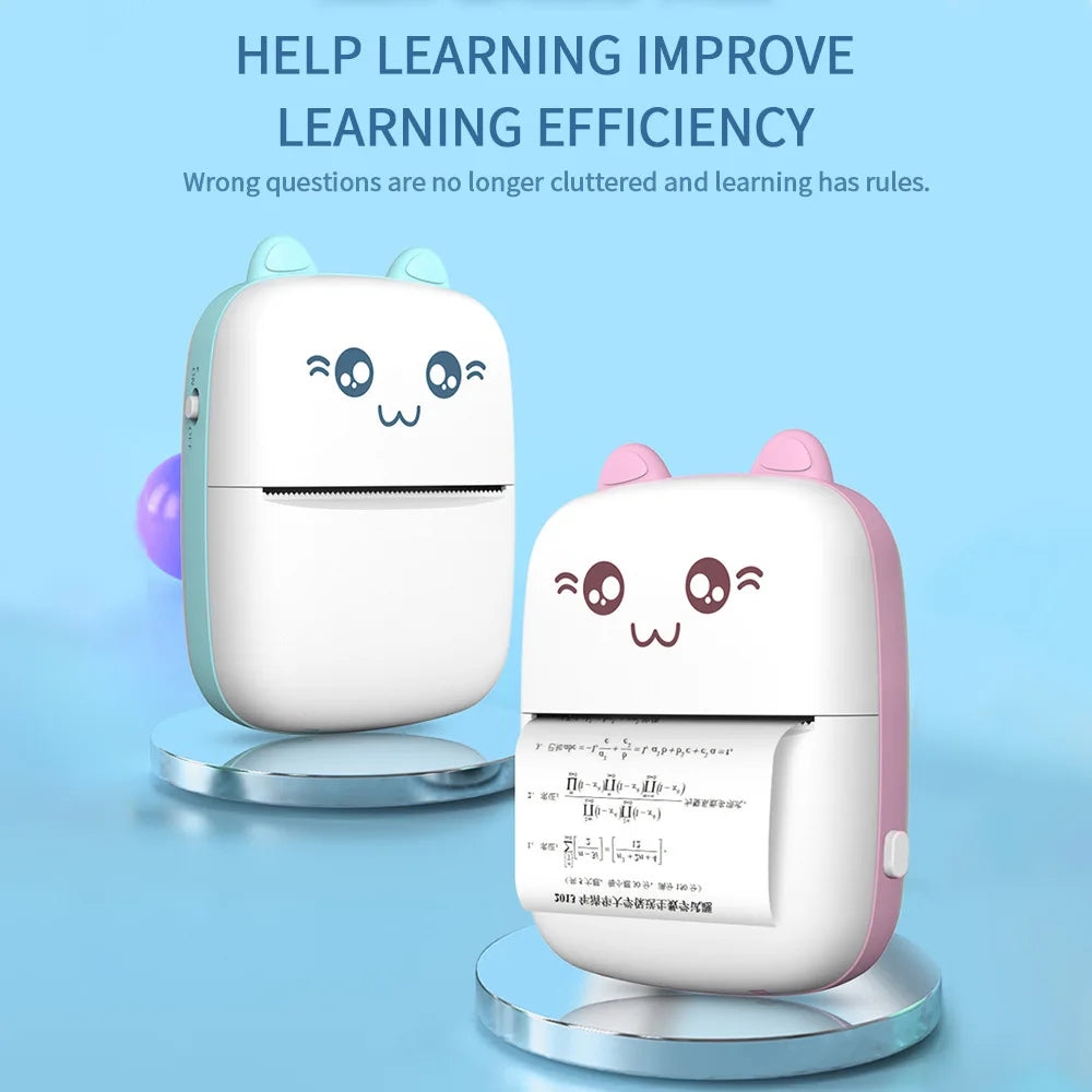 C9 Mini Thermal Printer with Adhesive Label Sheets Wireless Bluetooth Connectivity Portable Label Maker with Sticker Rolls